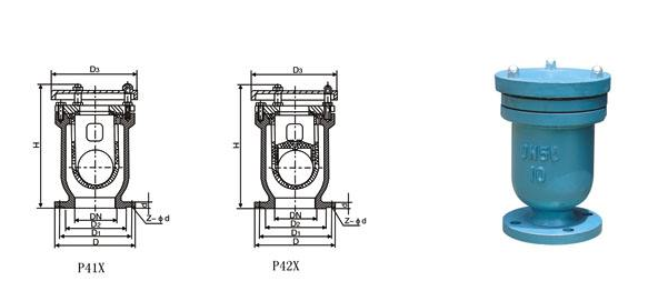  P41X、P42X快速排氣閥結構圖